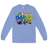 Colony Blue Childcare Life Long Sleeve Tee - LillyAllenDesigns