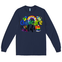 Navy Childcare Life Long Sleeve Tee - LillyAllenDesigns