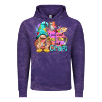 Cloud Purple i just want stay home and craft Vintage Hoodie - NancyCooperArtShop
