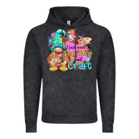 Vintage Black i just want stay home and craft Vintage Hoodie - NancyCooperArtShop