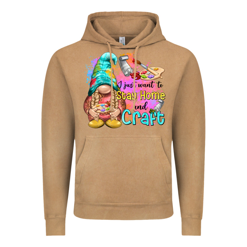 I Just Want Stay Home And Craft Vintage Hoodie by NancyCooperArtShop | Teevron