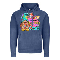 Vintage Denim i just want stay home and craft Vintage Hoodie - NancyCooperArtShop