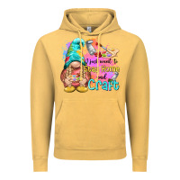 Vintage Mustard i just want stay home and craft Vintage Hoodie - NancyCooperArtShop