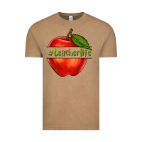 Vintage Coffee teacher life with apple Vintage Tee - NancyCooperArtShop