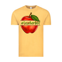 Vintage Mustard teacher life with apple Vintage Tee - NancyCooperArtShop