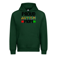 Foreset Green autism awareness puzzle theme Urban Hoodie - CowhideDigitalArt