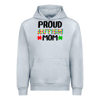 Heather Grey autism awareness puzzle theme Urban Hoodie - CowhideDigitalArt
