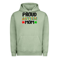 Pigment Oil Green autism awareness puzzle theme Urban Hoodie - CowhideDigitalArt