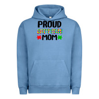 Pigment Pebble Blue autism awareness puzzle theme Urban Hoodie - CowhideDigitalArt
