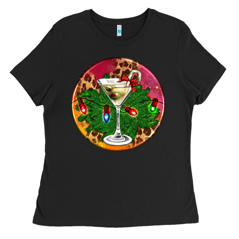 Christmas Martini Ladies Tee by AdoDesignShop | Teevron