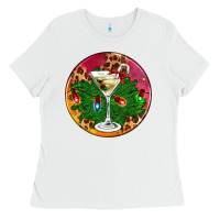 White Christmas martini Ladies Tee - AdoDesignShop