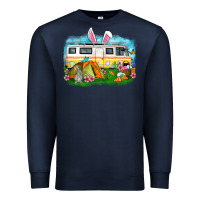 Navy Easter Day camper Premium Sweatshirt - OliviaCreatesArt