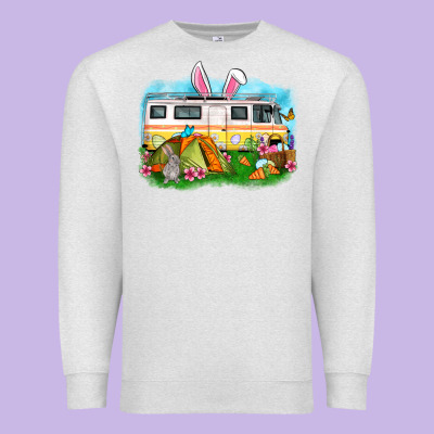Easter Day Camper Premium Sweatshirt Designed By Oliviacreatesart