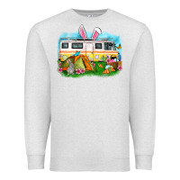 Oatmeal Heather Easter Day camper Premium Sweatshirt - OliviaCreatesArt