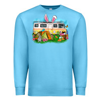 Ocean Blue Easter Day camper Premium Sweatshirt - OliviaCreatesArt