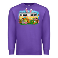 Purple Easter Day camper Premium Sweatshirt - OliviaCreatesArt