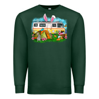 Sports Green Easter Day camper Premium Sweatshirt - OliviaCreatesArt