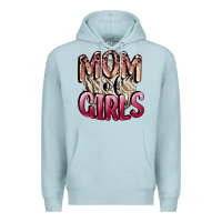 Blue Mist Mom of Girls Mother's Day Premium Hoodie - CowGirlArtShop