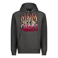 Charcoal Heather Mom of Girls Mother's Day Premium Hoodie - CowGirlArtShop