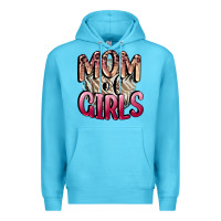 Ocean Blue Mom of Girls Mother's Day Premium Hoodie - CowGirlArtShop