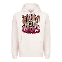 Pale Pink Mom of Girls Mother's Day Premium Hoodie - CowGirlArtShop