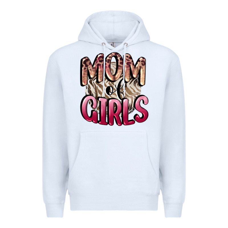 Mom Of Girls Mother's Day Premium Hoodie by CowGirlArtShop | Teevron