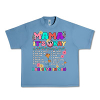 Pebble Blue mama it's okay Urban Heavy Tee - JahusDesignShop