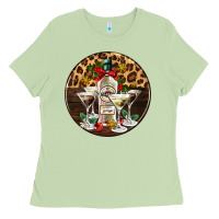 Matcha christmas martini cocktail party Ladies Tee - AdoDesignShop