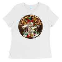 White christmas martini cocktail party Ladies Tee - AdoDesignShop