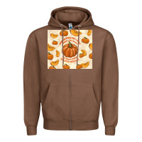 Chestnut pumpkin spice fall leaves Zipper Hoodie - TumblerDesignByShophia