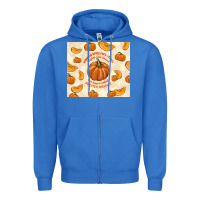 True Royal pumpkin spice fall leaves Zipper Hoodie - TumblerDesignByShophia