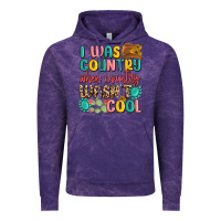Cloud Purple i was country when country wasnt cool Vintage Hoodie - MaliasSmallBusiness
