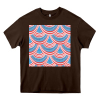 Chocolate Brown american flag seamless pattern Heavy Core Tee - BundleAndBundleShop