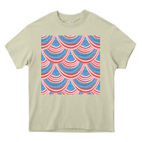 Mossy american flag seamless pattern Heavy Core Tee - BundleAndBundleShop