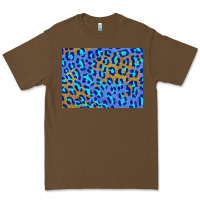 Cacao leopard background turquoise and gold 3200x2400 Premium Tee - AdoDesignShop