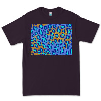 Plum leopard background turquoise and gold 3200x2400 Premium Tee - AdoDesignShop