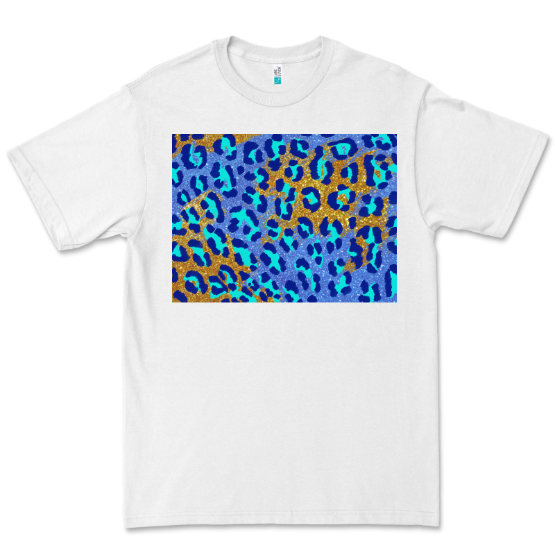Leopard Background Turquoise And Gold 3200x2400 Premium Tee by AdoDesignShop | Teevron
