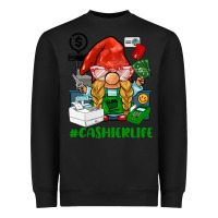 Black cashier  life gnome Heavyweight Sweatshirt - BarkalooDesign