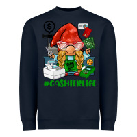 Navy cashier  life gnome Heavyweight Sweatshirt - BarkalooDesign