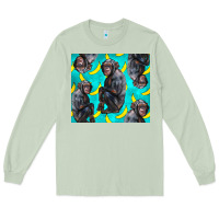 Matcha Chimpanzee And Banana Long Sleeve Tee - LillyAllenDesigns