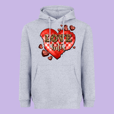 Love Bites Olivia Heavyweight Hoodie Designed By Oliviacreatesart