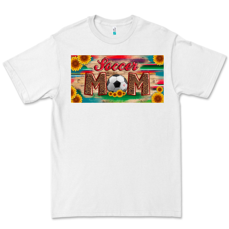 Soccer Mom With Ball And Sunflower And Serape Licanse Plate Premium Tee by Artiststas | Teevron