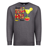 Charcoal Heather sweet summer time fruits Premium Sweatshirt - CowCowDesign