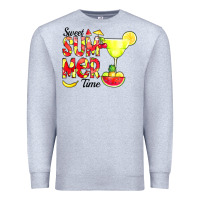 Heather Grey sweet summer time fruits Premium Sweatshirt - CowCowDesign