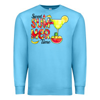 Ocean Blue sweet summer time fruits Premium Sweatshirt - CowCowDesign