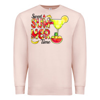 Pale Pink sweet summer time fruits Premium Sweatshirt - CowCowDesign