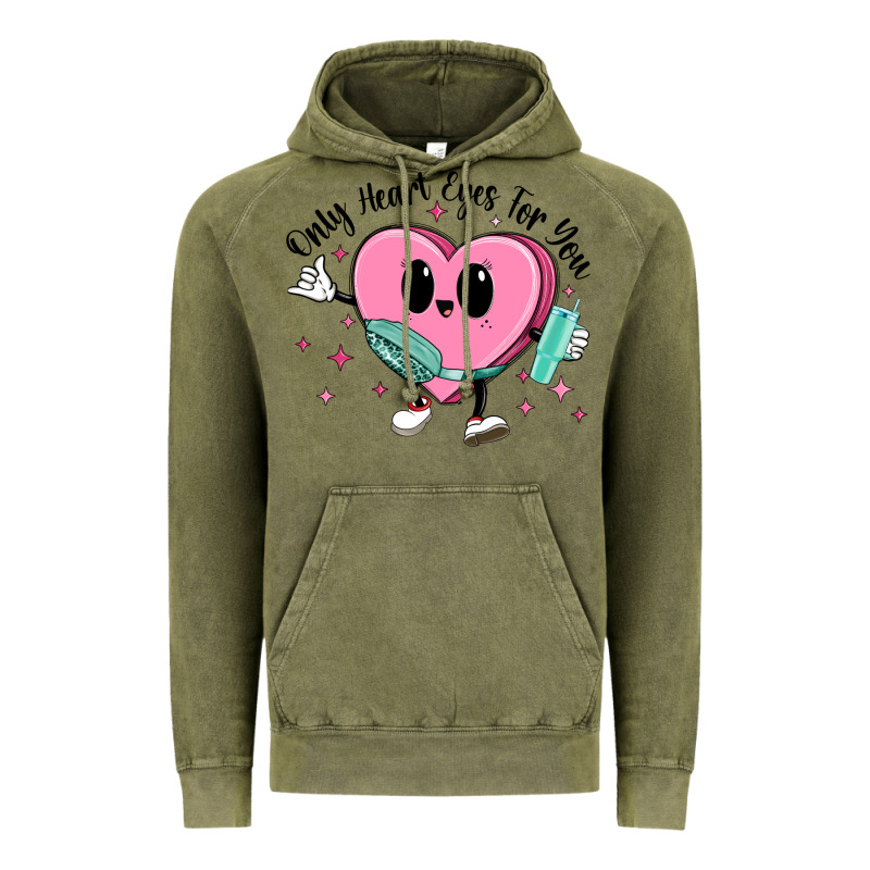Only Heart Eyes For You Vintage Hoodie by MaliasSmallBusiness | Teevron