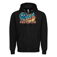 Black Tastes like freedom 4th of july Zipper Hoodie - HowdyJamesFarm
