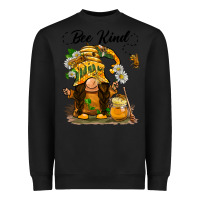 Black bee kind gnome Heavyweight Sweatshirt - BarkalooDesign