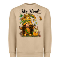 Mushroom bee kind gnome Heavyweight Sweatshirt - BarkalooDesign